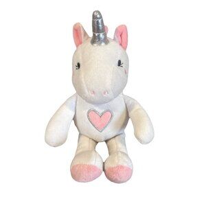 Bananafish Studio Unicorn Plush Lovey White Pink Heart Baby Stuffed Animal Toy